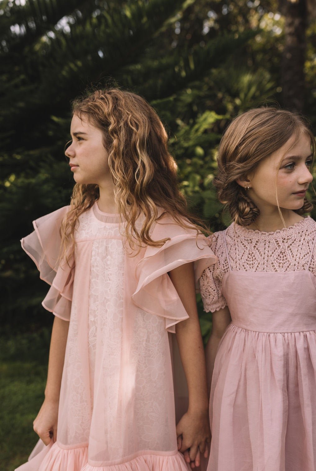 Organza Overlay Dress with Lace Slip