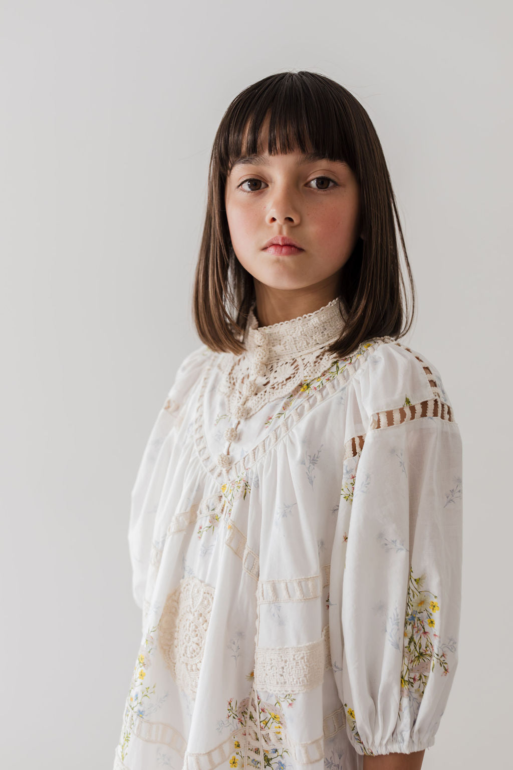 Doily Applique Voile Dress