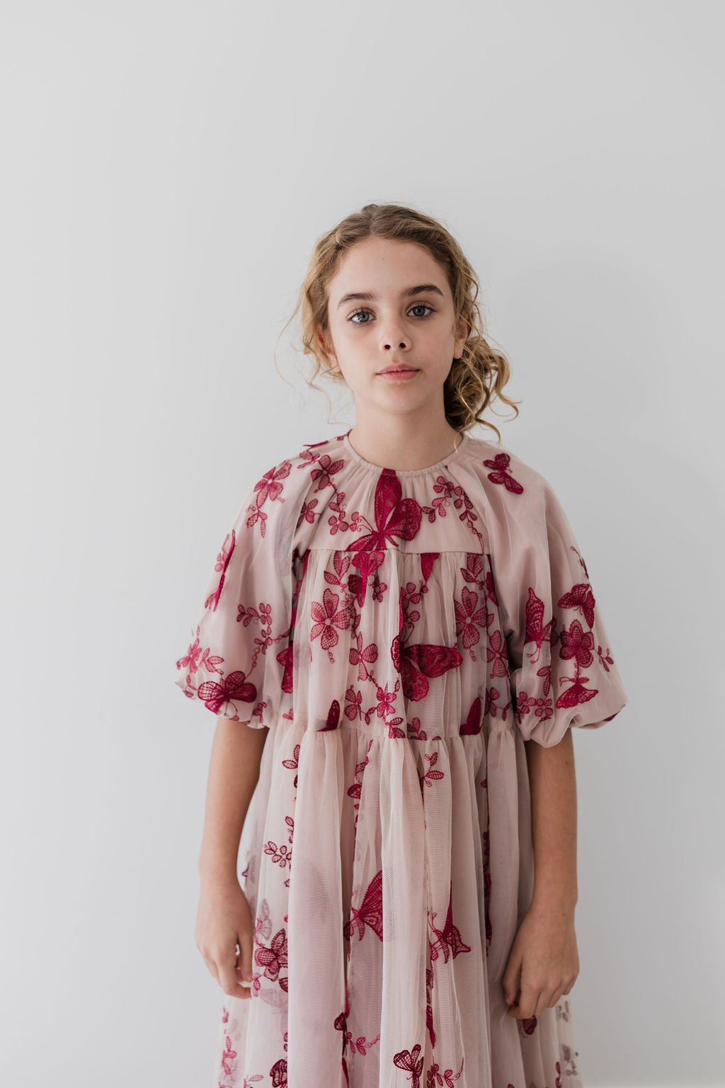 Burgundy Butterfly Gown