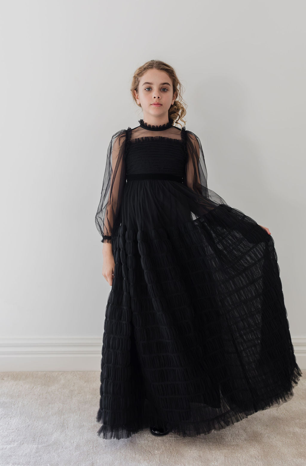 Smocked Tulle Dress