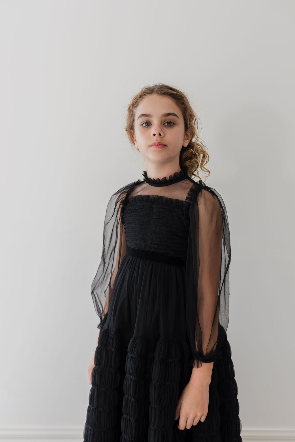 Smocked Tulle Dress