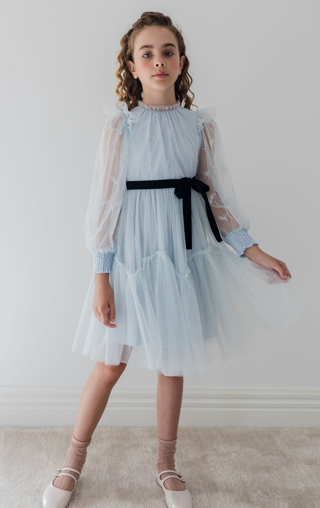 French Lace Tulle Dress