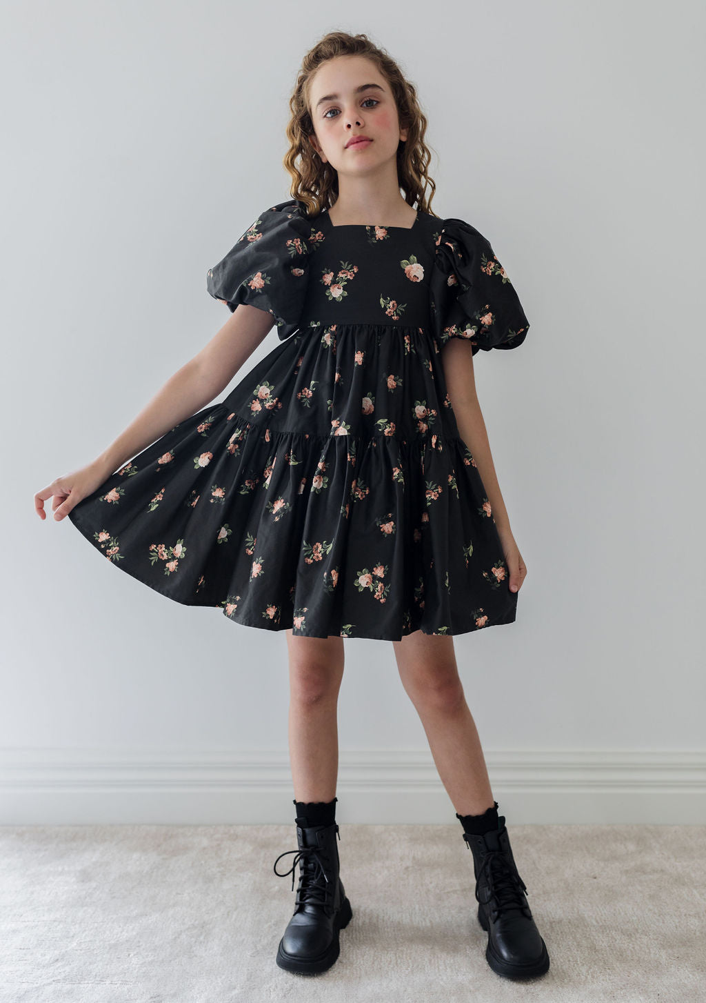 Poplin Petite Rosebud Dress