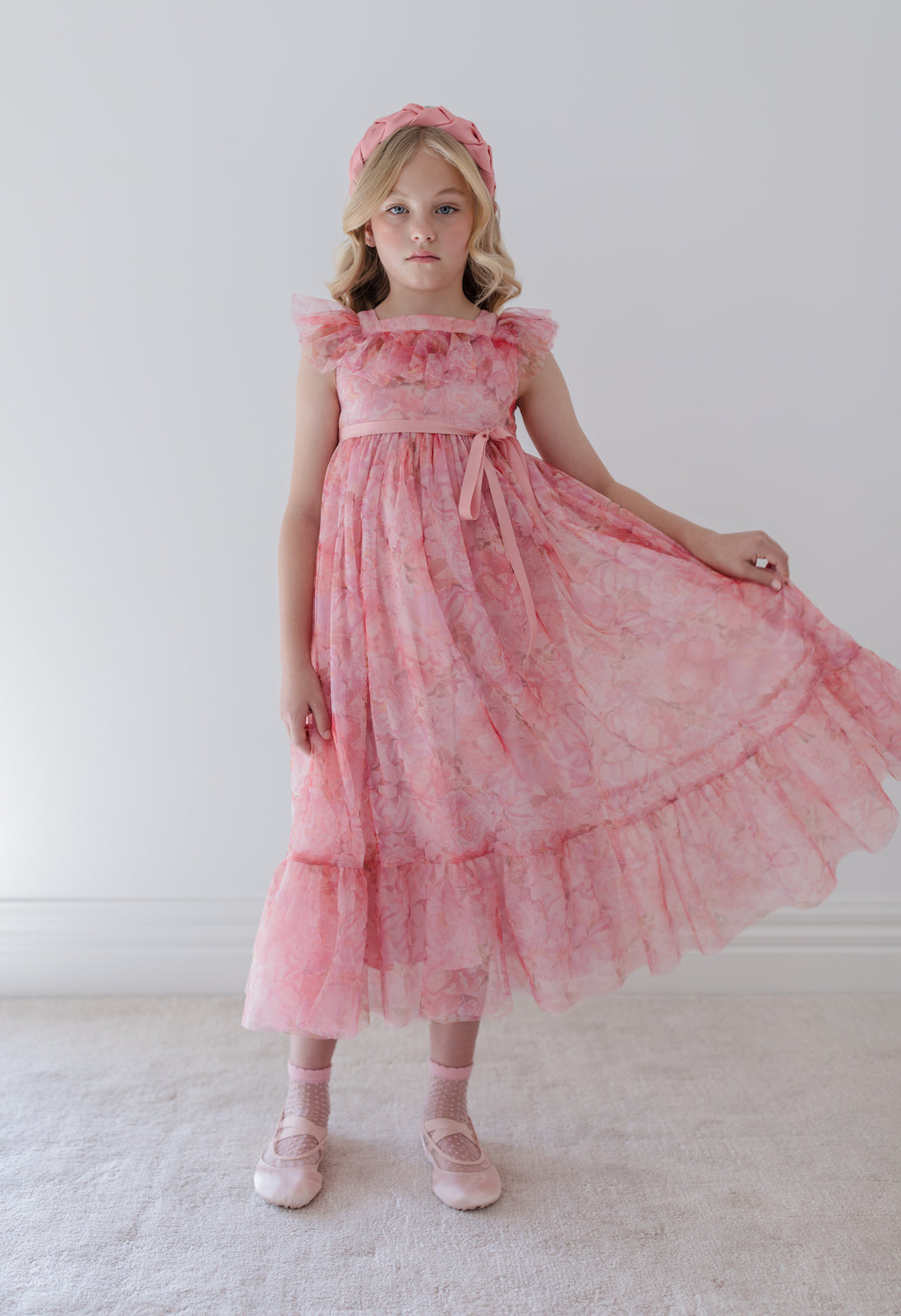 Pink Peony Tulle Dress