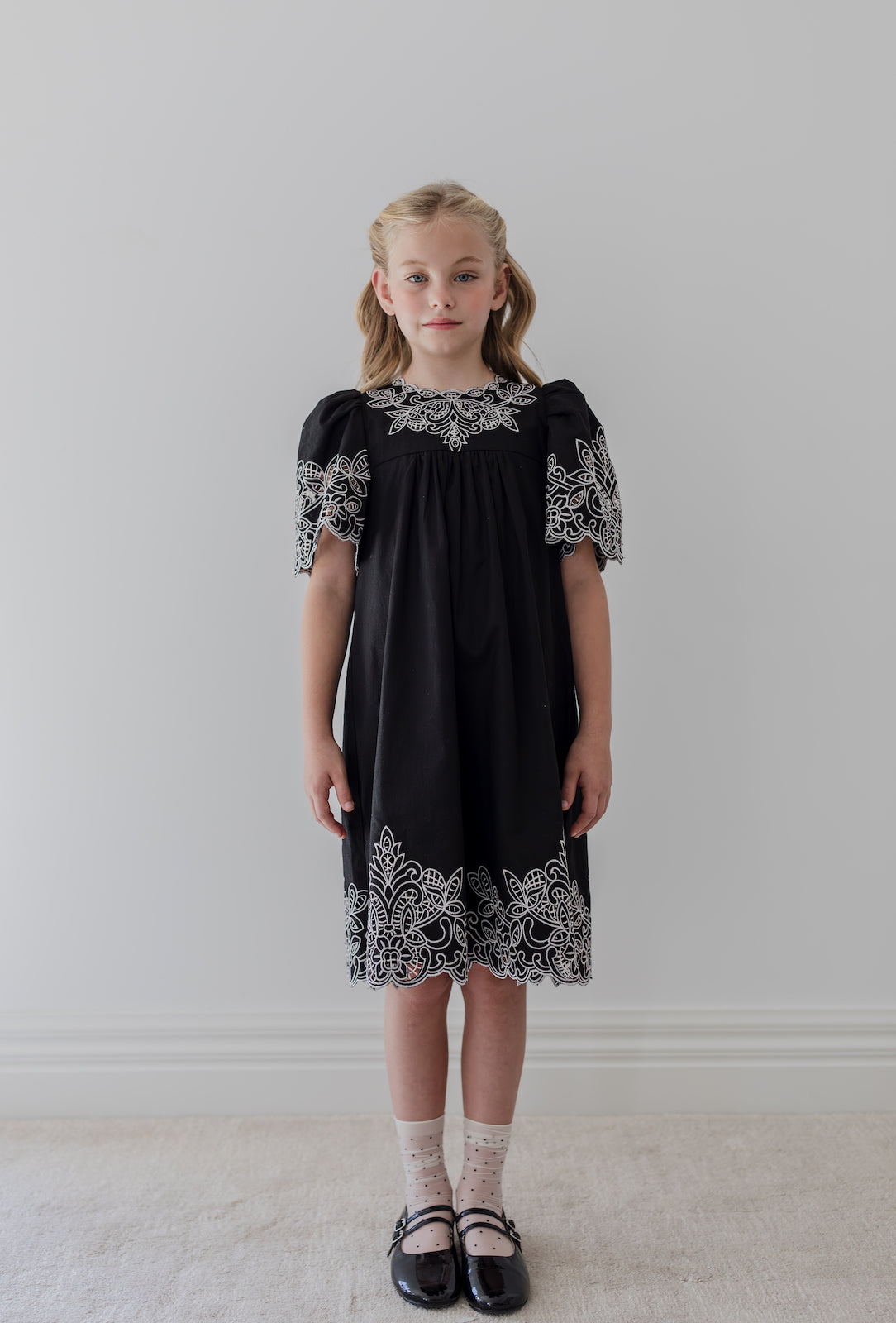 Cut Out Linen Cotton Dress