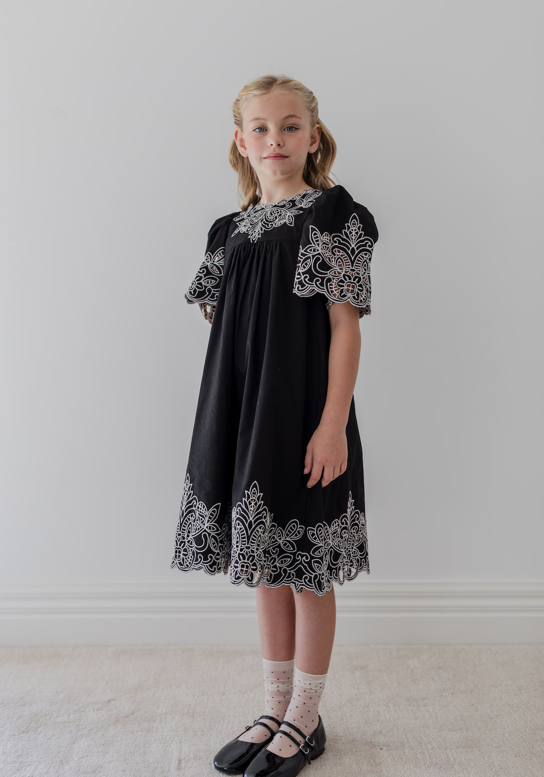 Cut Out Linen Cotton Dress