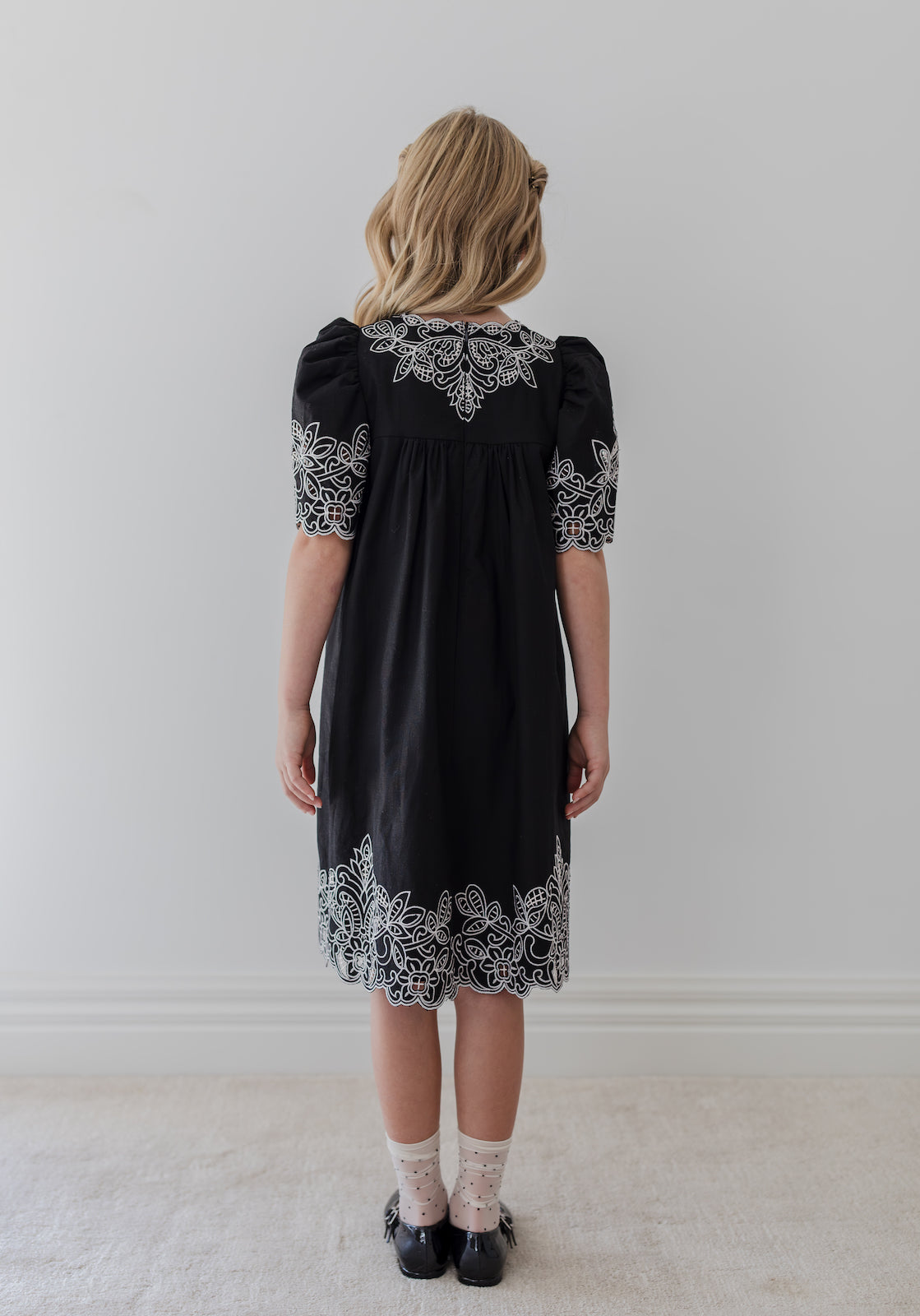 Cut Out Linen Cotton Dress