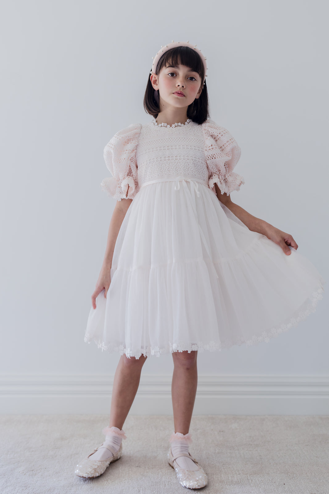 Daisy Chain Lace Bodice Tulle Dress Daisy Chain Lace Bodice Tulle Dress