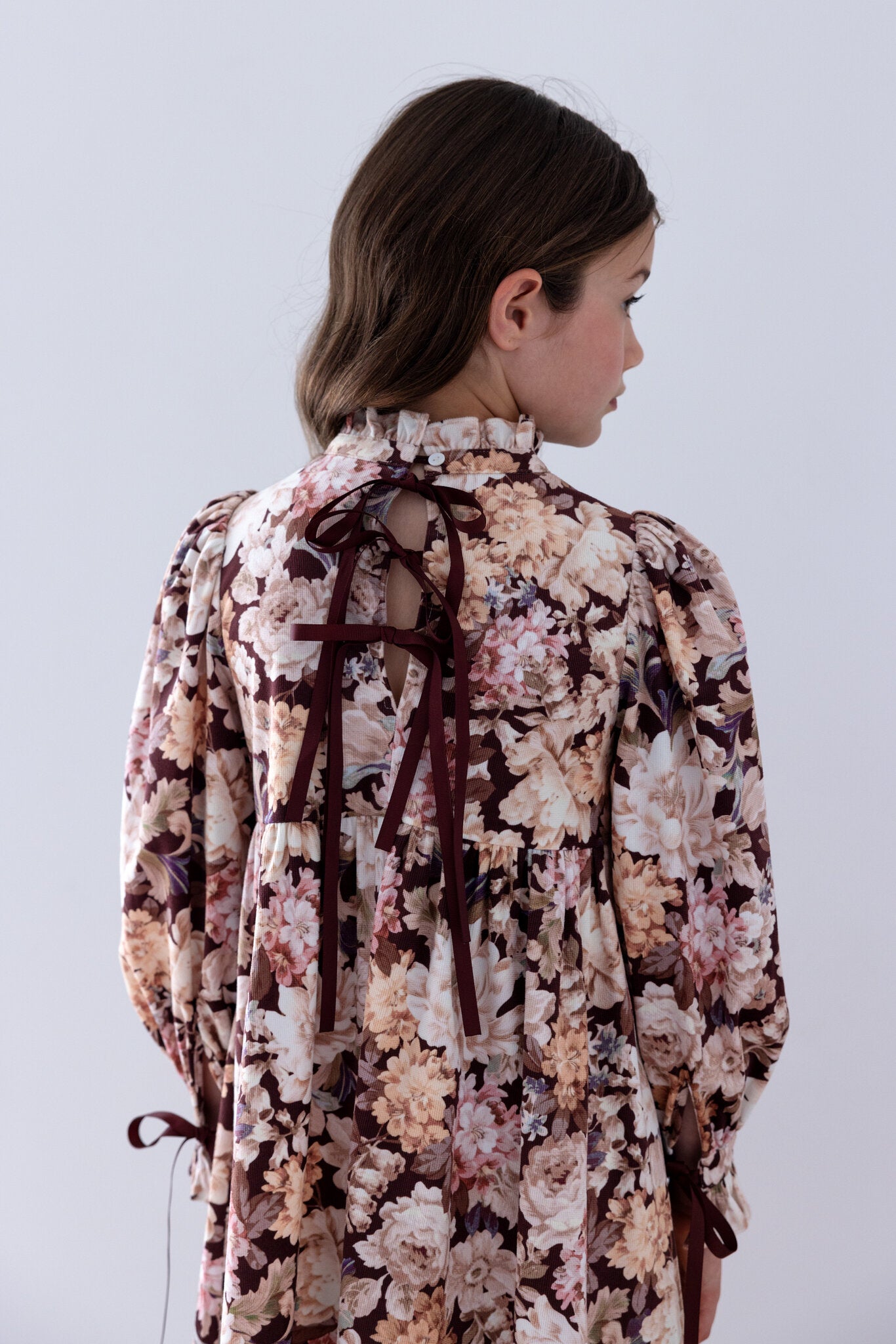 Winter Bloom Cord Dress