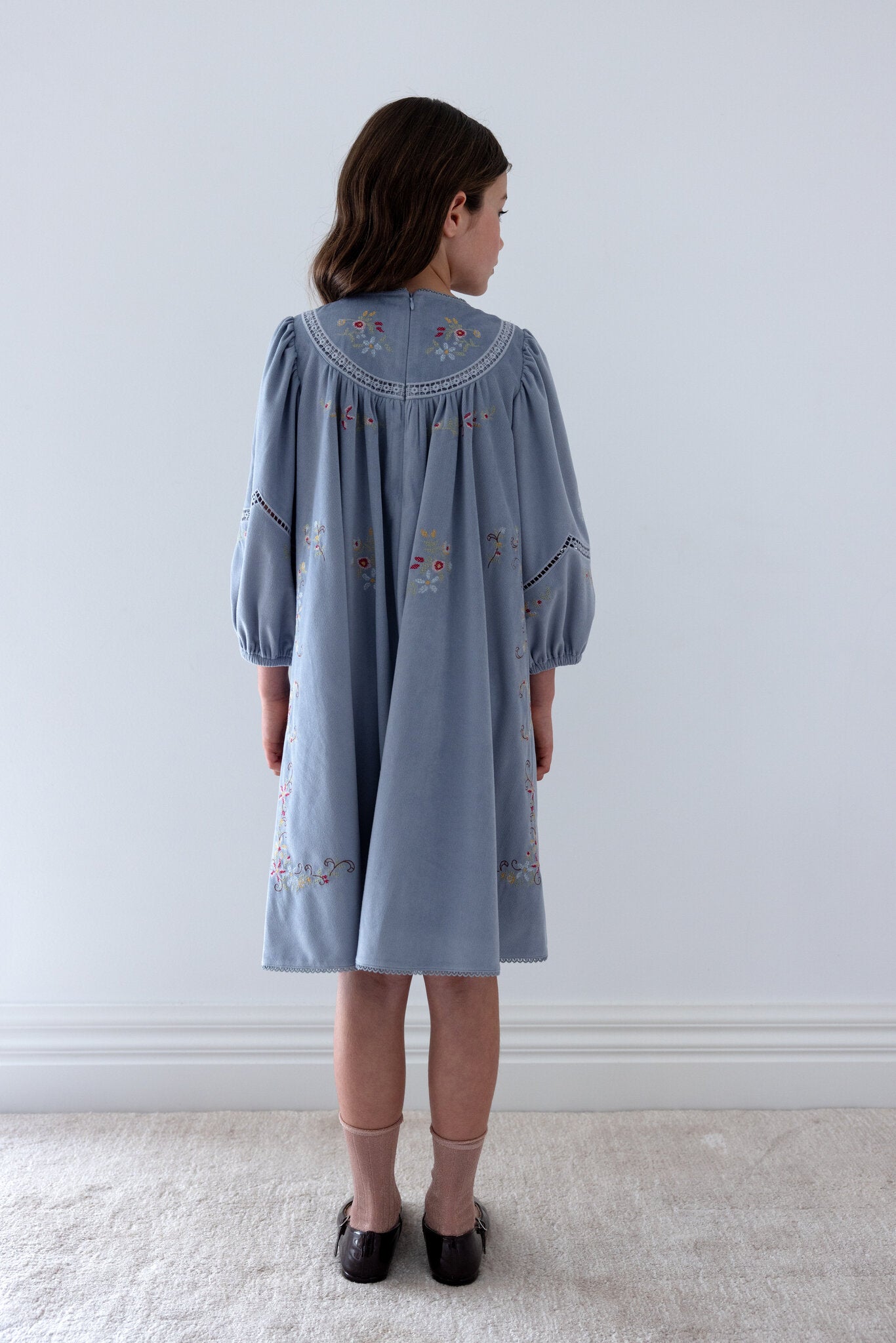 Cross Stitch Embroidered Cord Dress