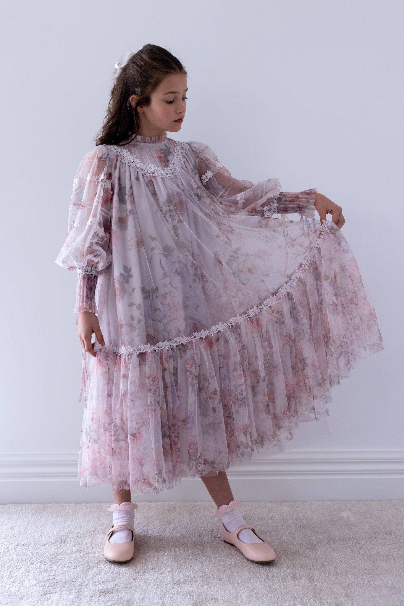 Fantasy Printed Tulle Dress