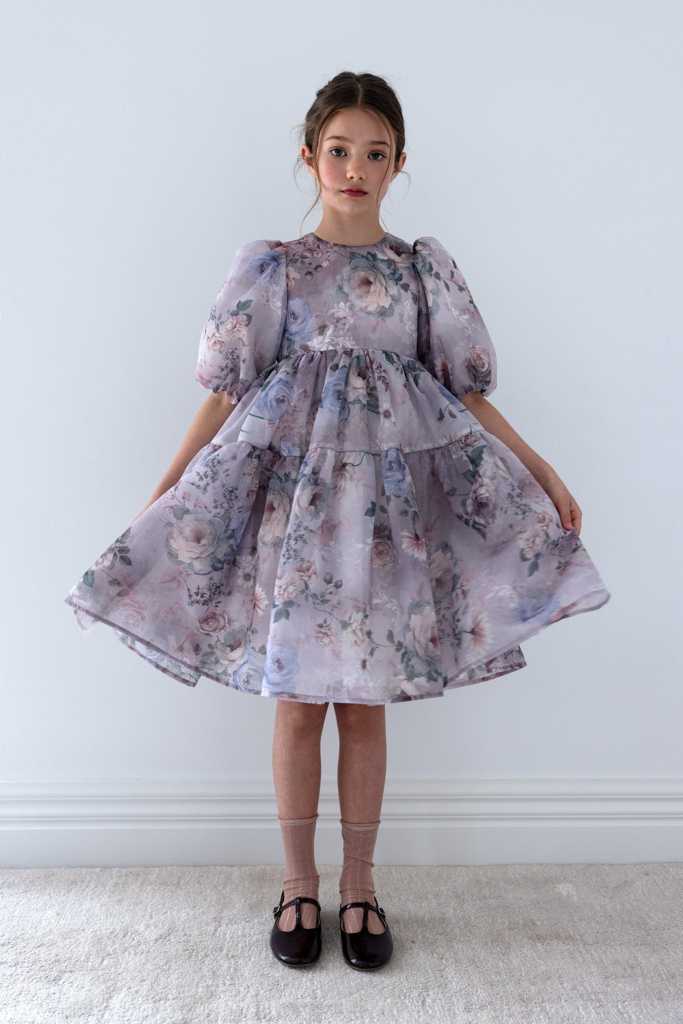 Fantasy Printed Organza Dress