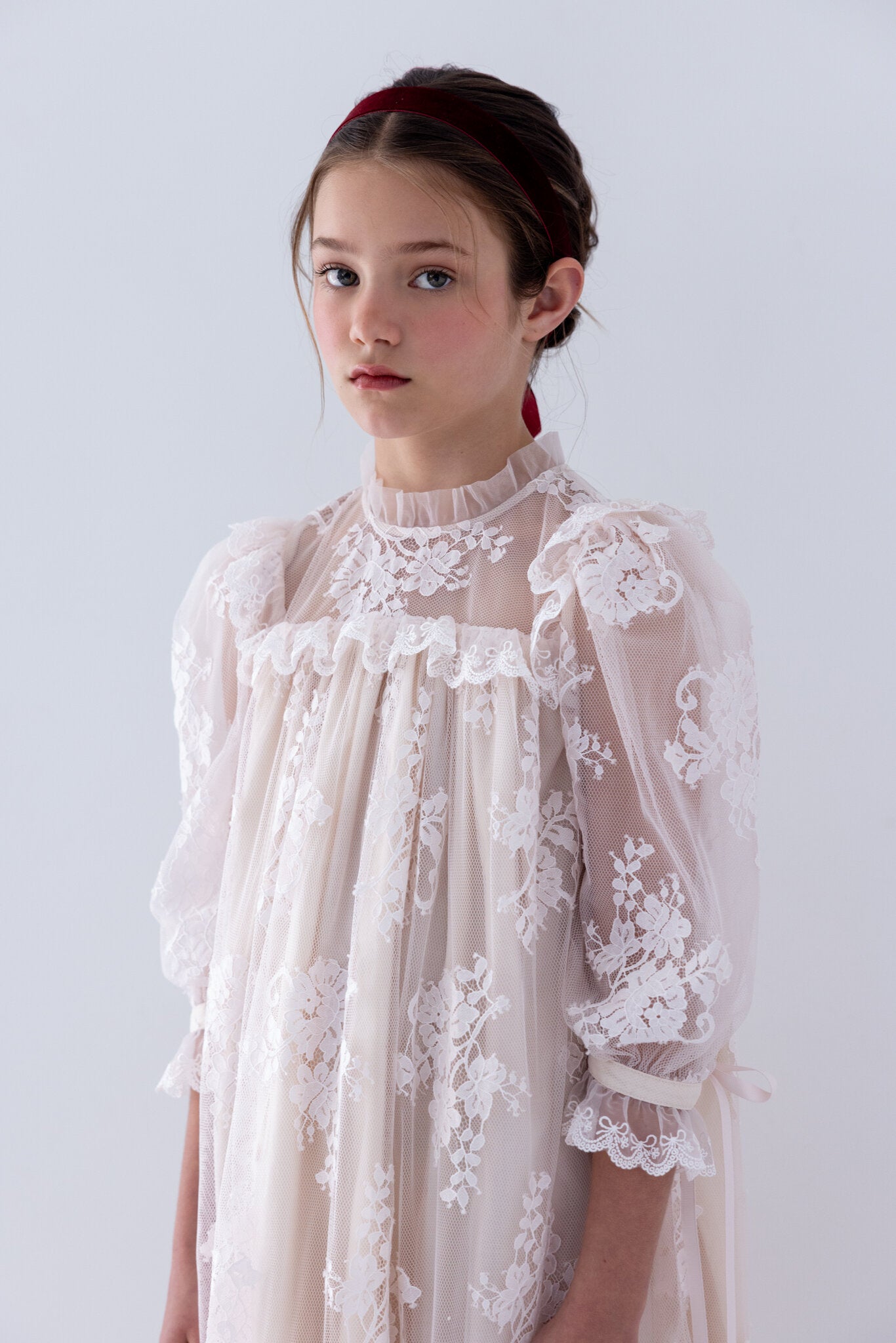 Cloud Pink Lace Dress