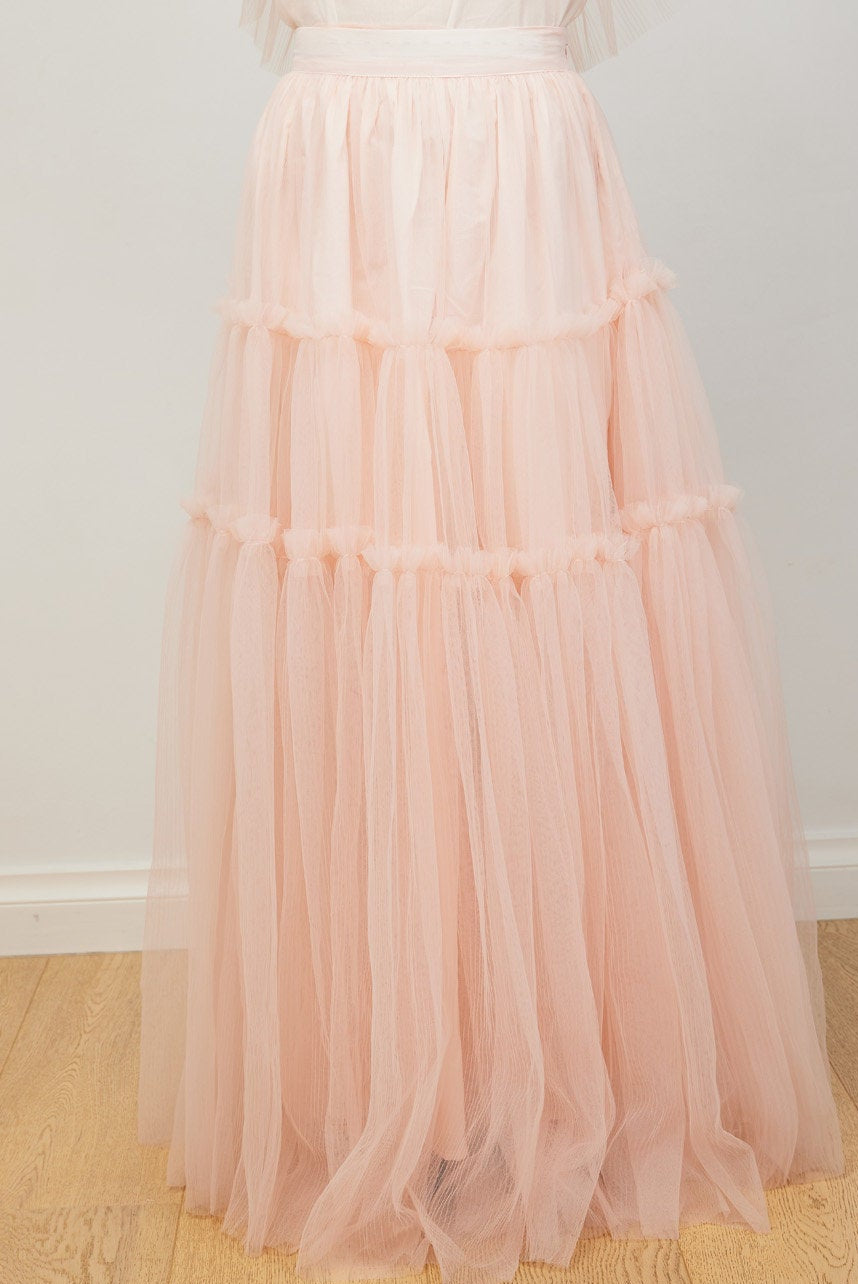 Pleated Tulle Skirt