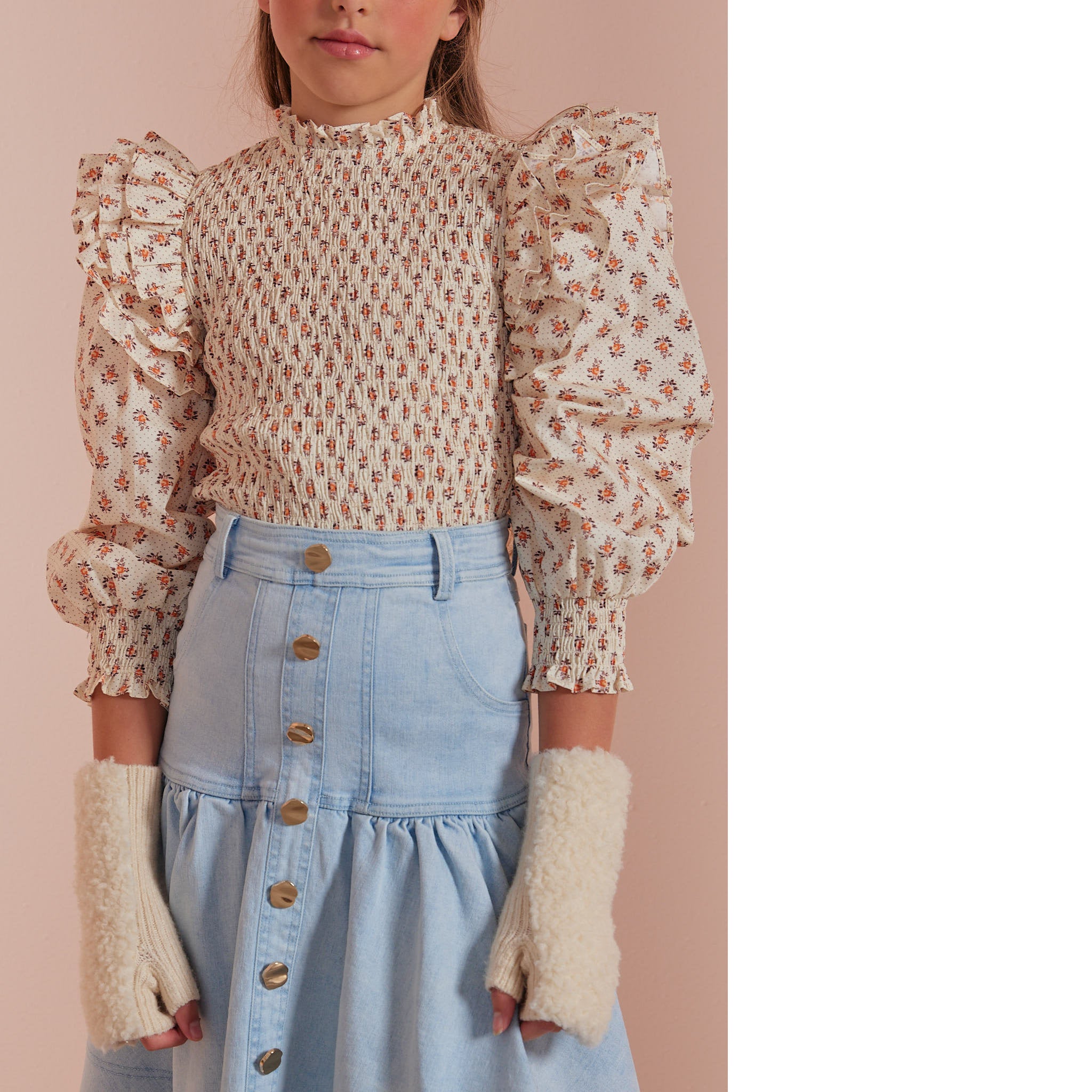 Printed Cord Blouse