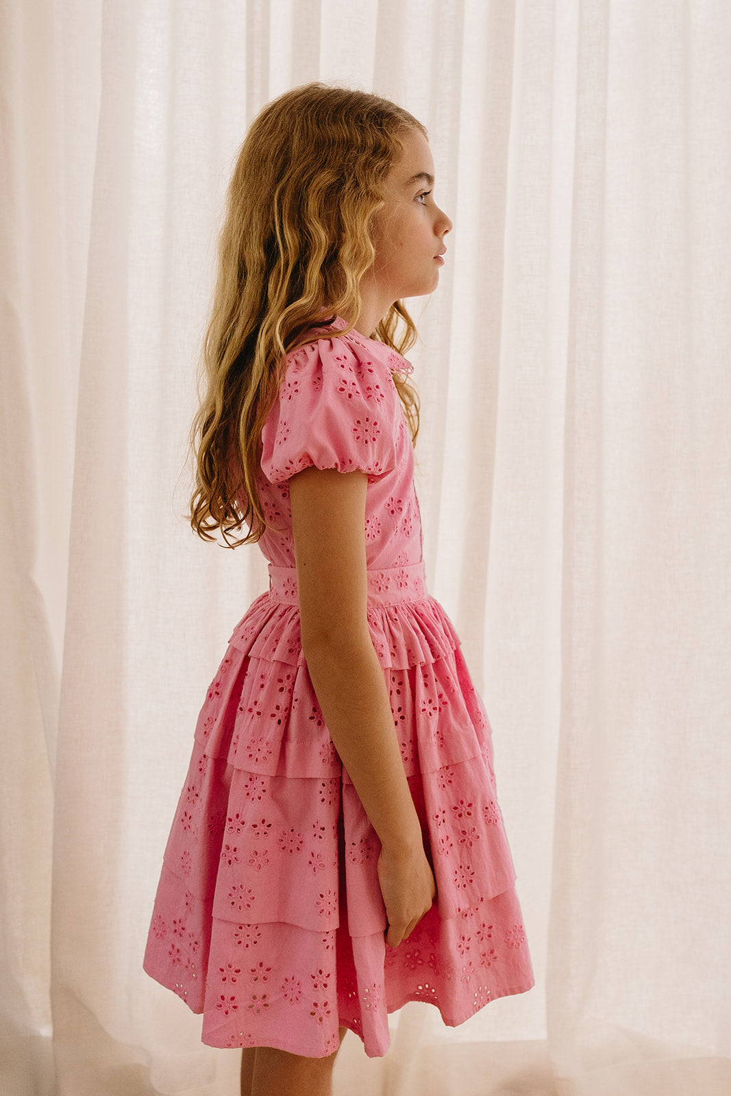 Eyelet Button Blouse