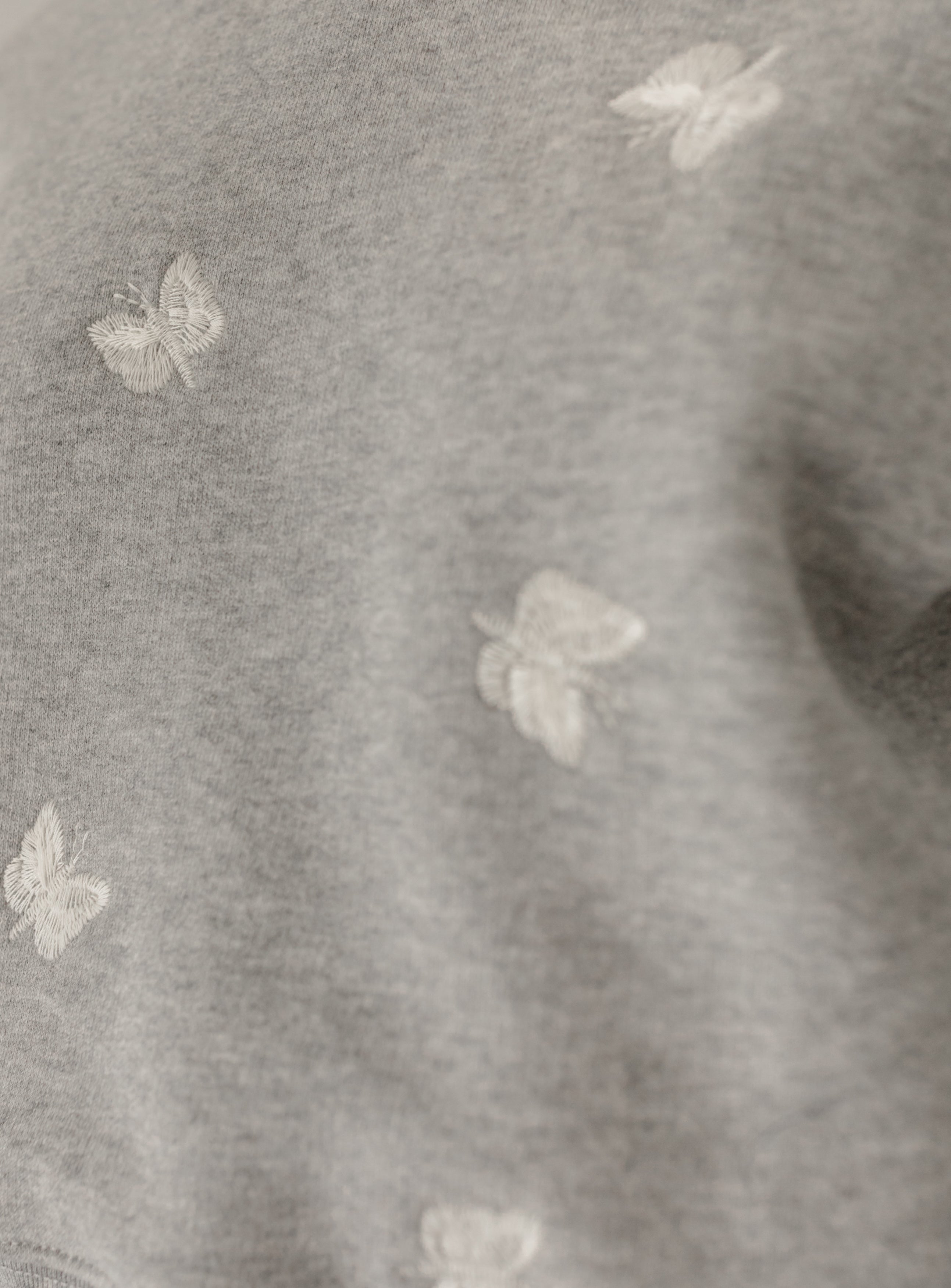 Embroidered Butterfly Sweatshirt