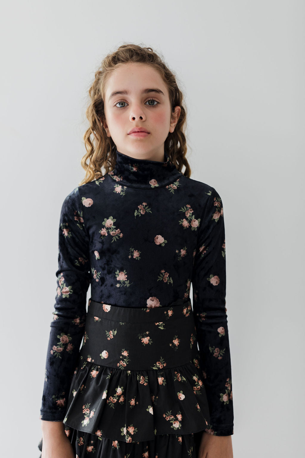 Petite Rosebud Print Top