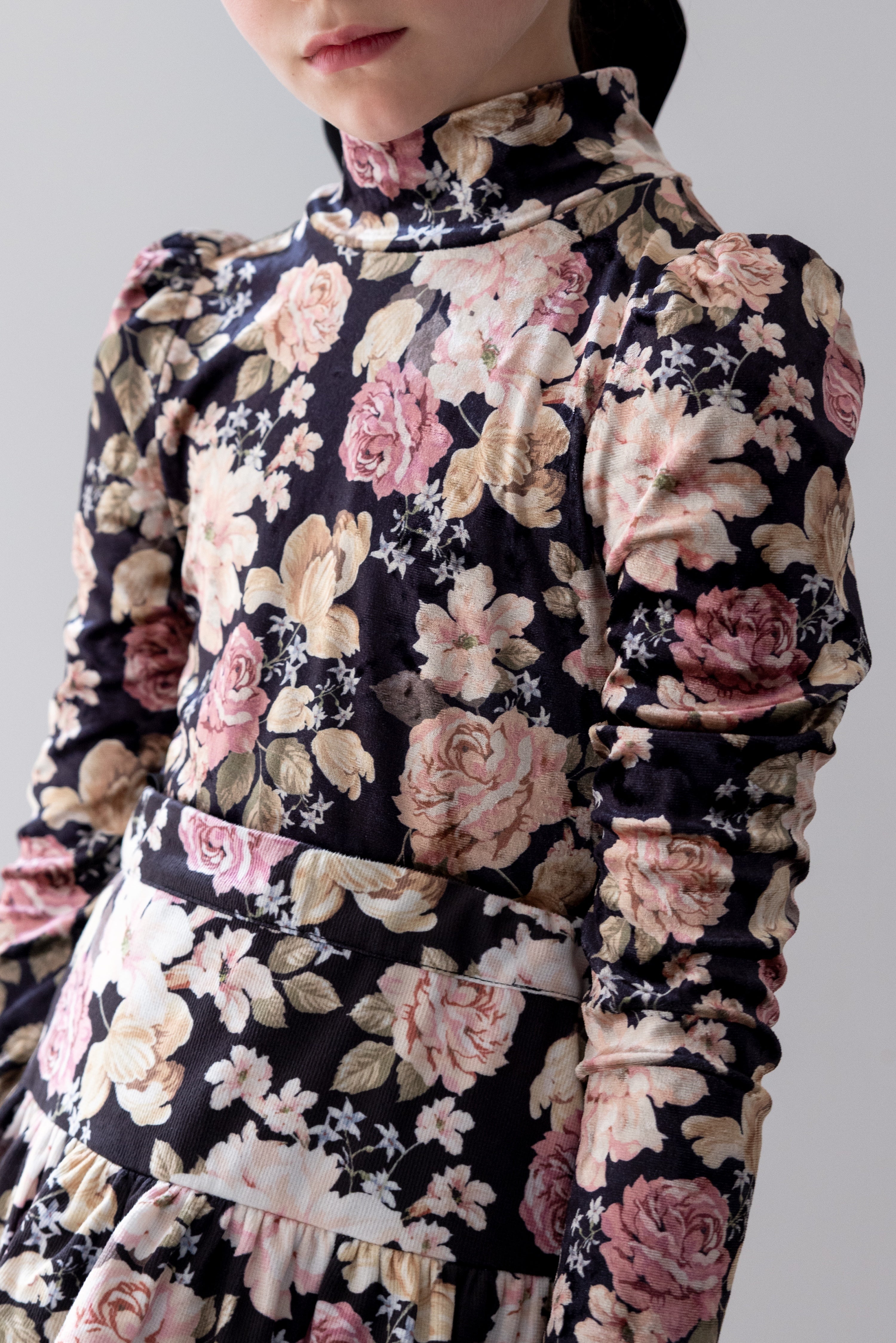 Romantic Floral Print Top