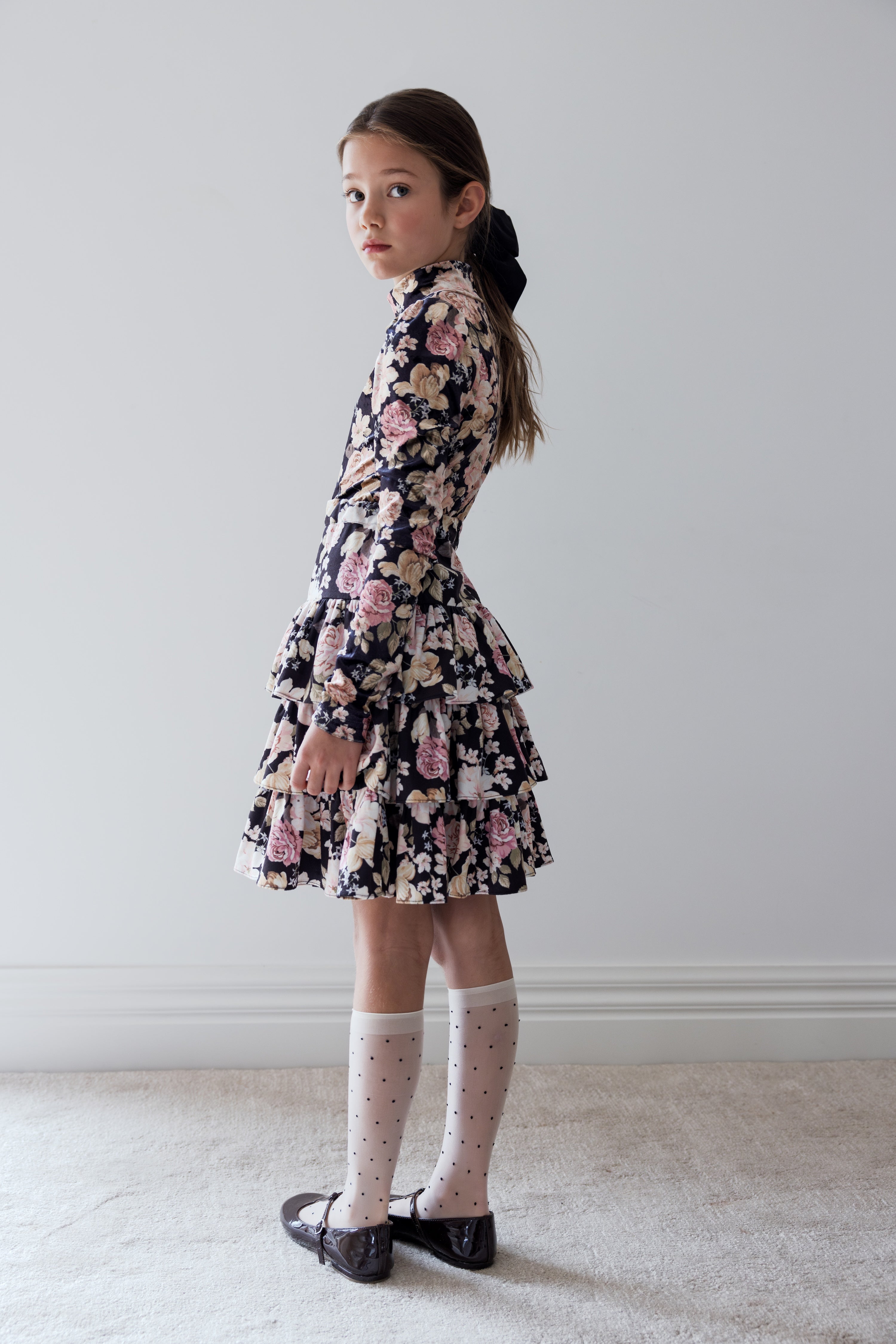Romantic Floral Print Top