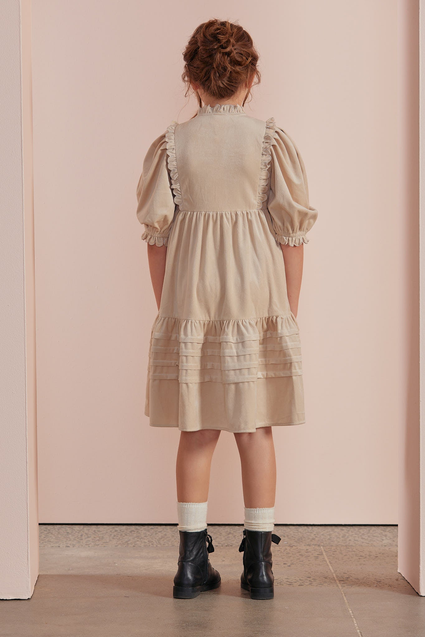 Cord Scallop Dress