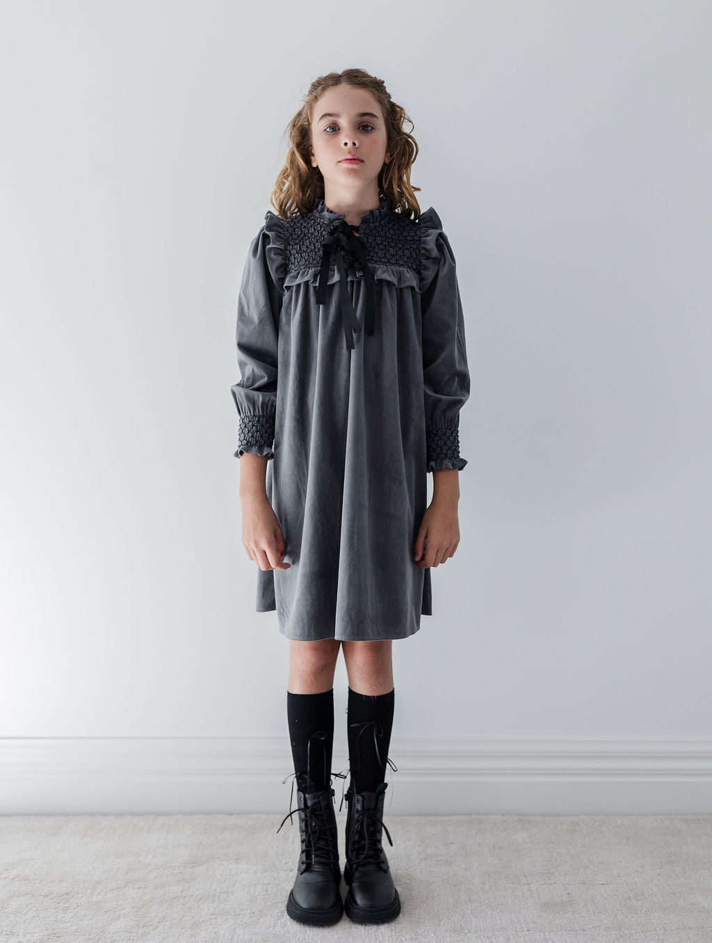 Shirred Cord Dress
