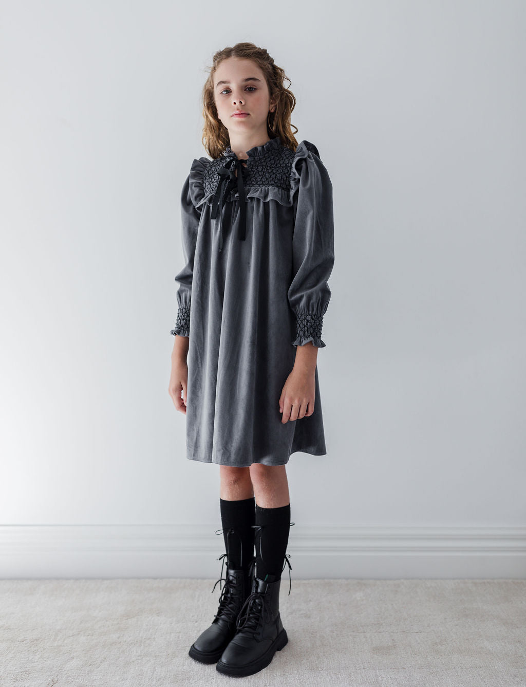 Shirred Cord Dress