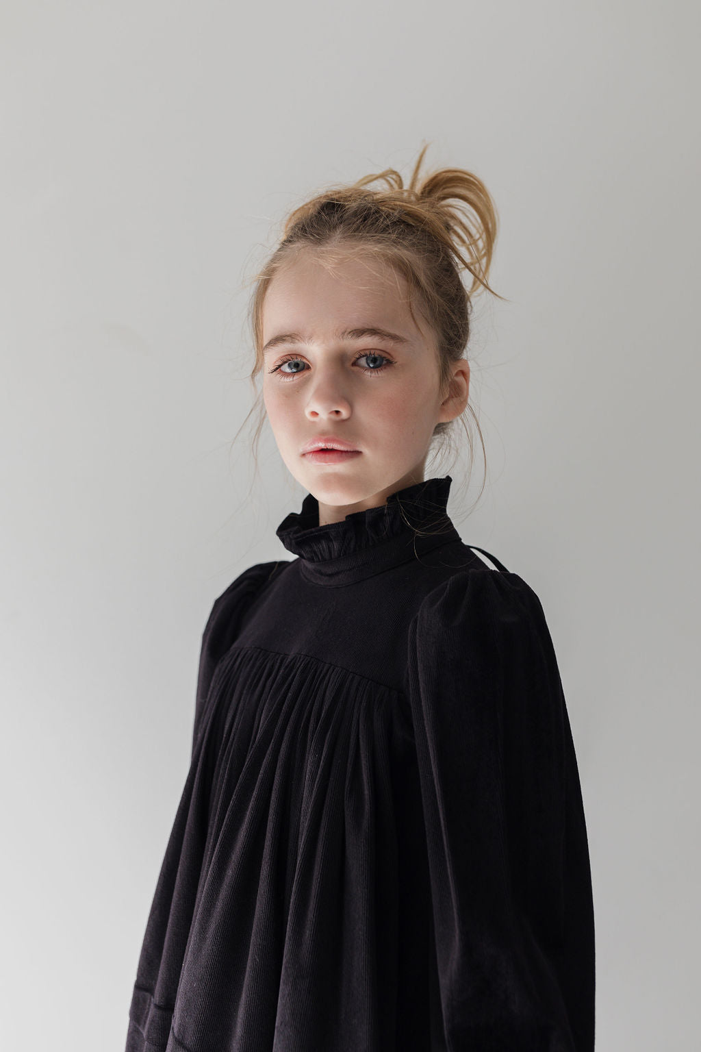 Black Cord Dress with Ribbons