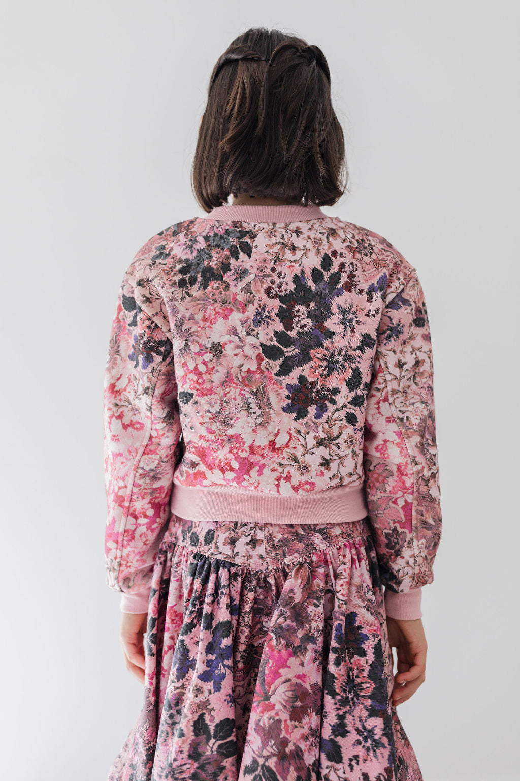 Blurred Floral Sweat Top
