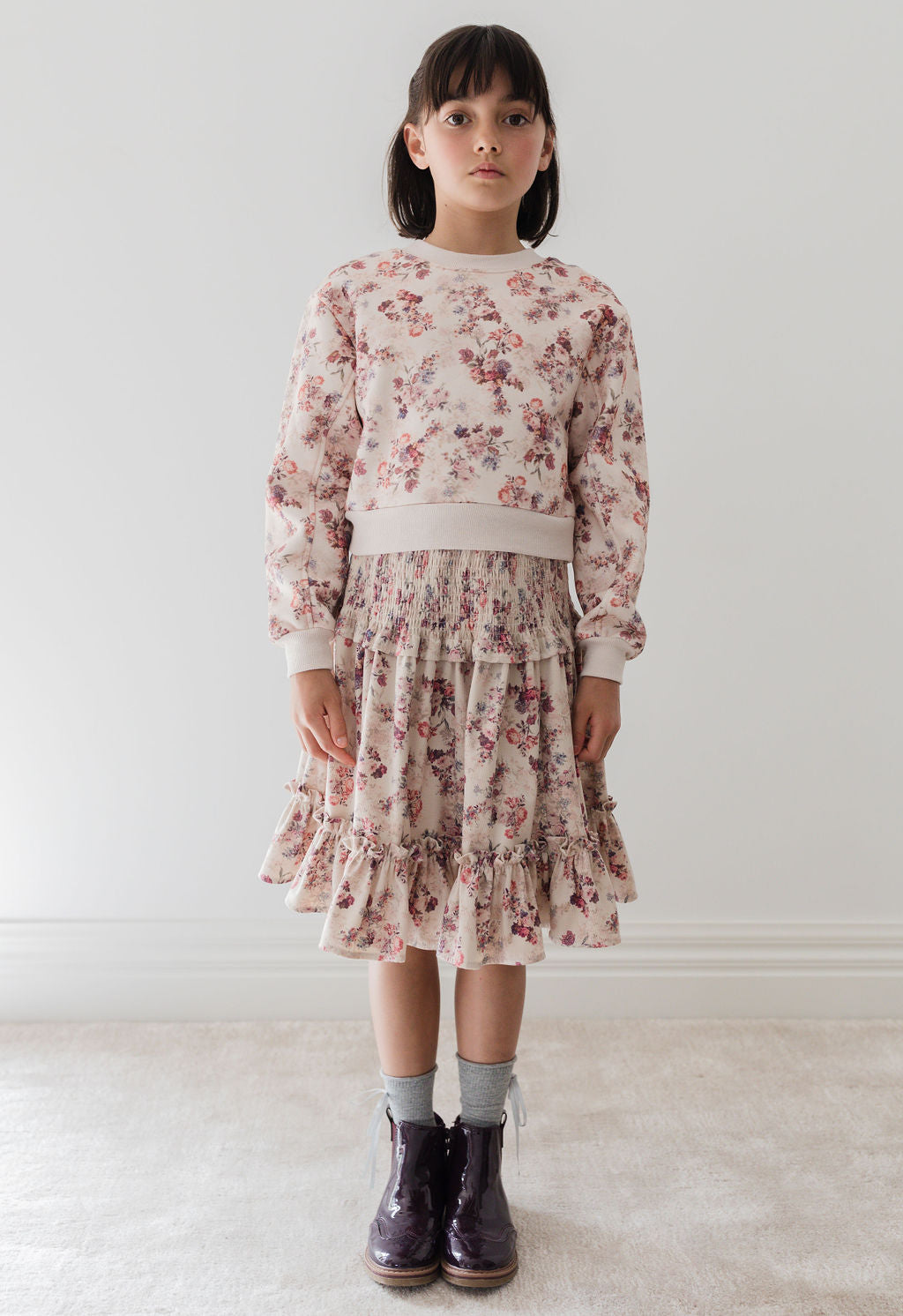 Antique Floral Sweat Top