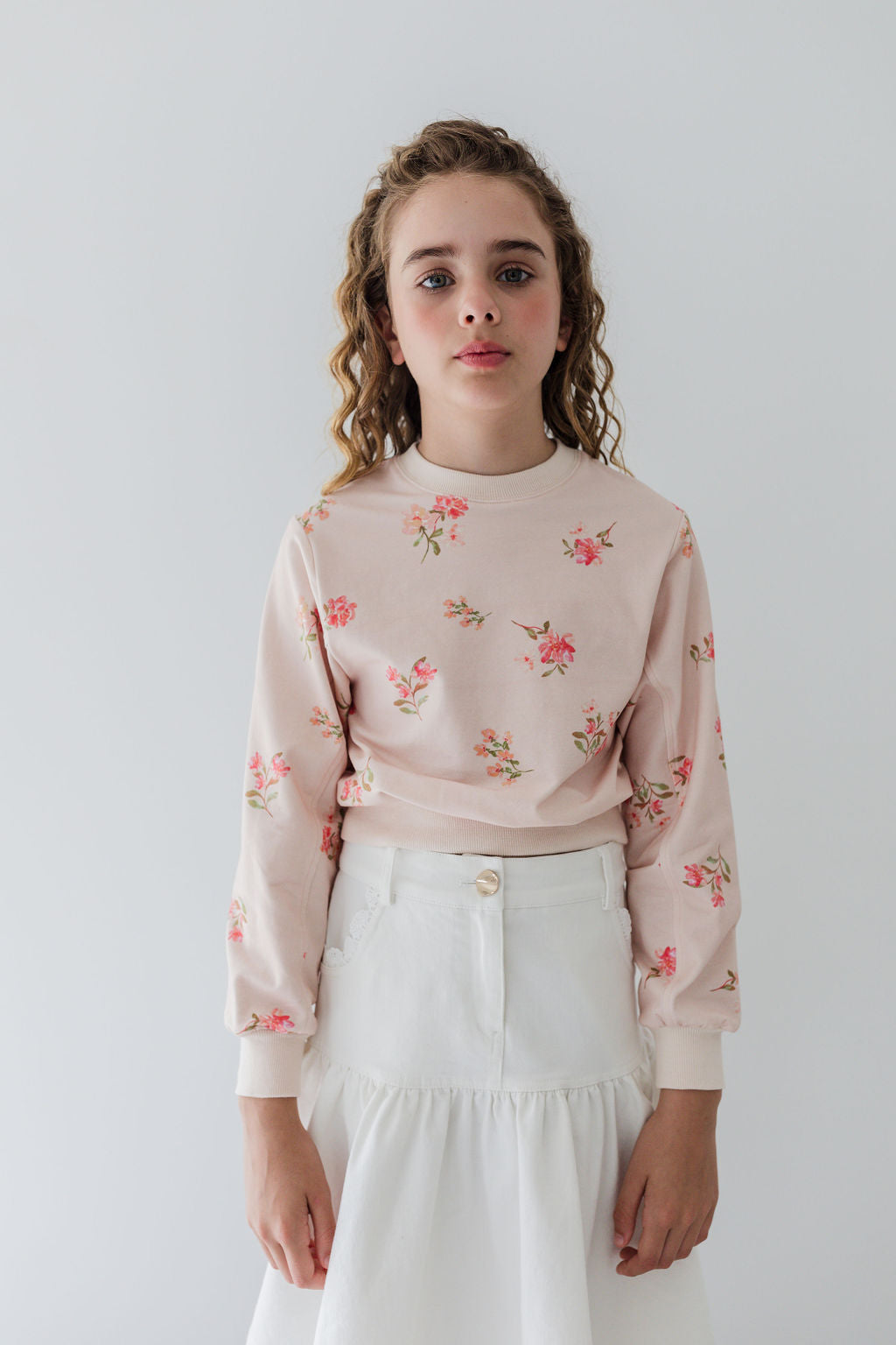 Long Sleeve Printed Sweat Top