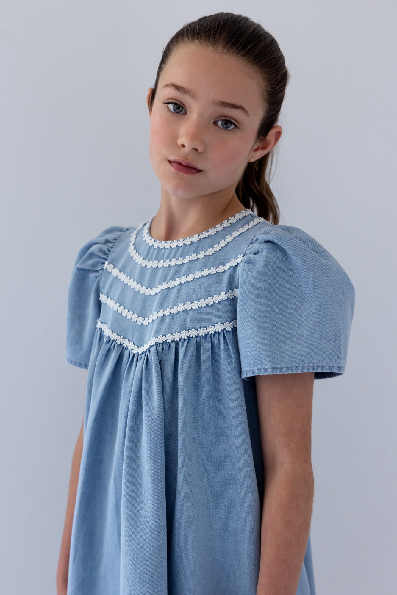 Chambray Daisy Chain Dress