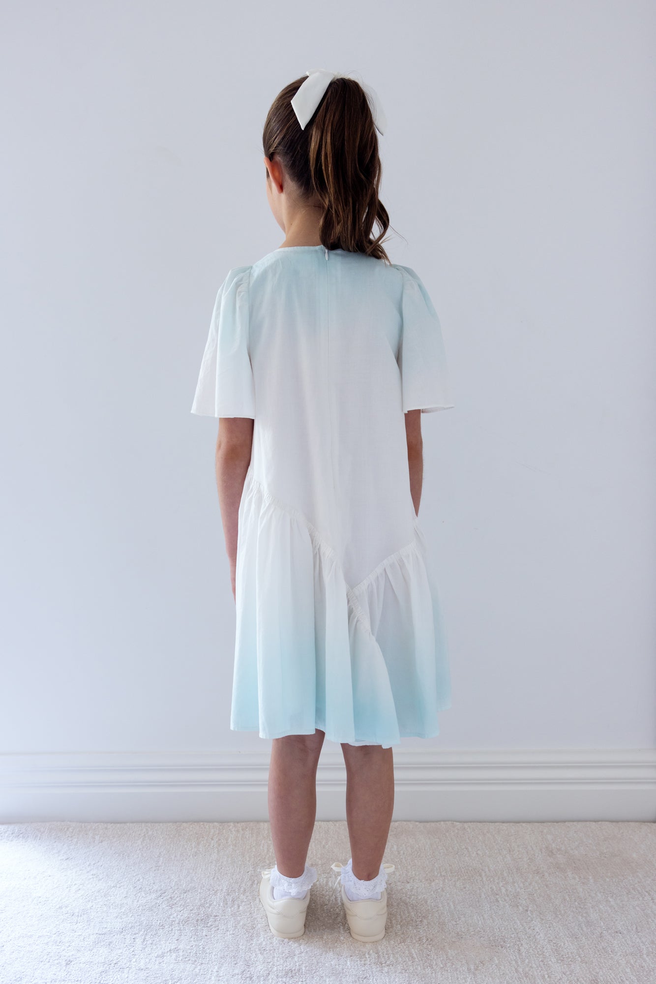 Aqua Tie Dye Voile Dress