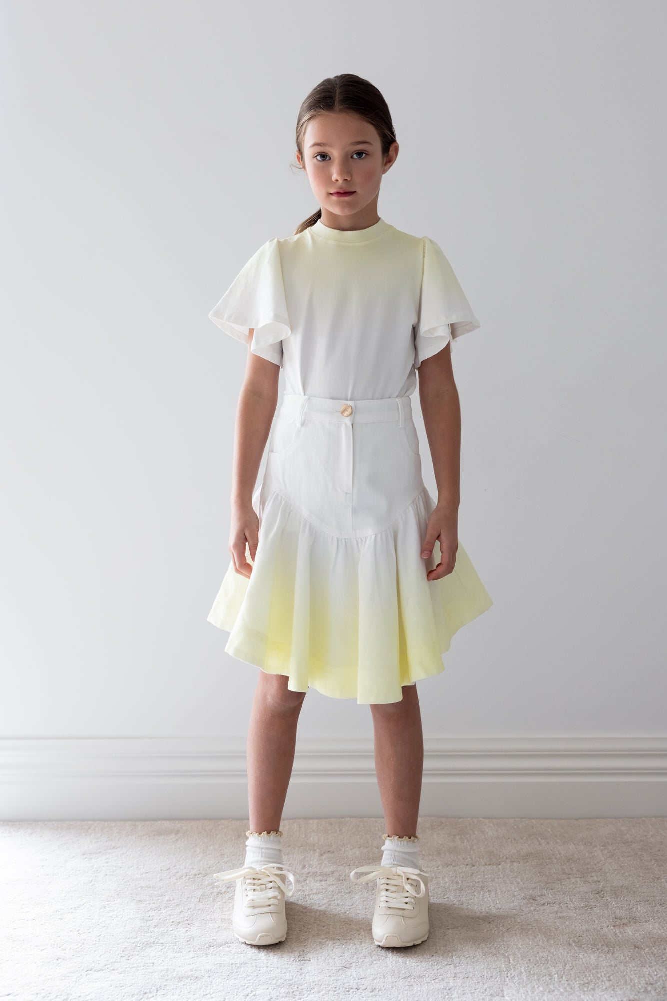 Flutter Sleeve Jersey Tee