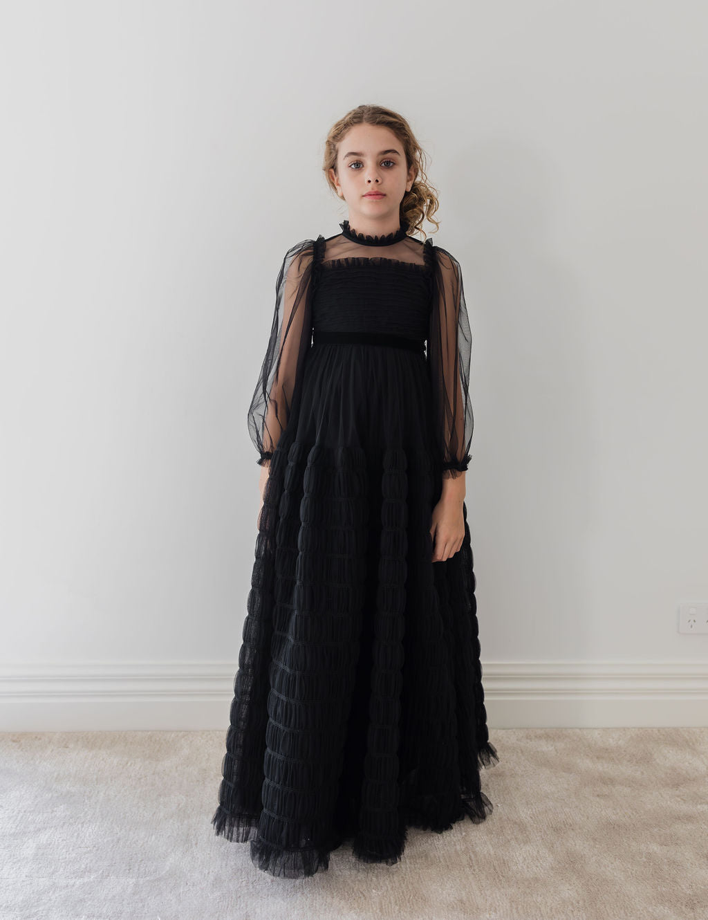 Smocked Tulle Dress