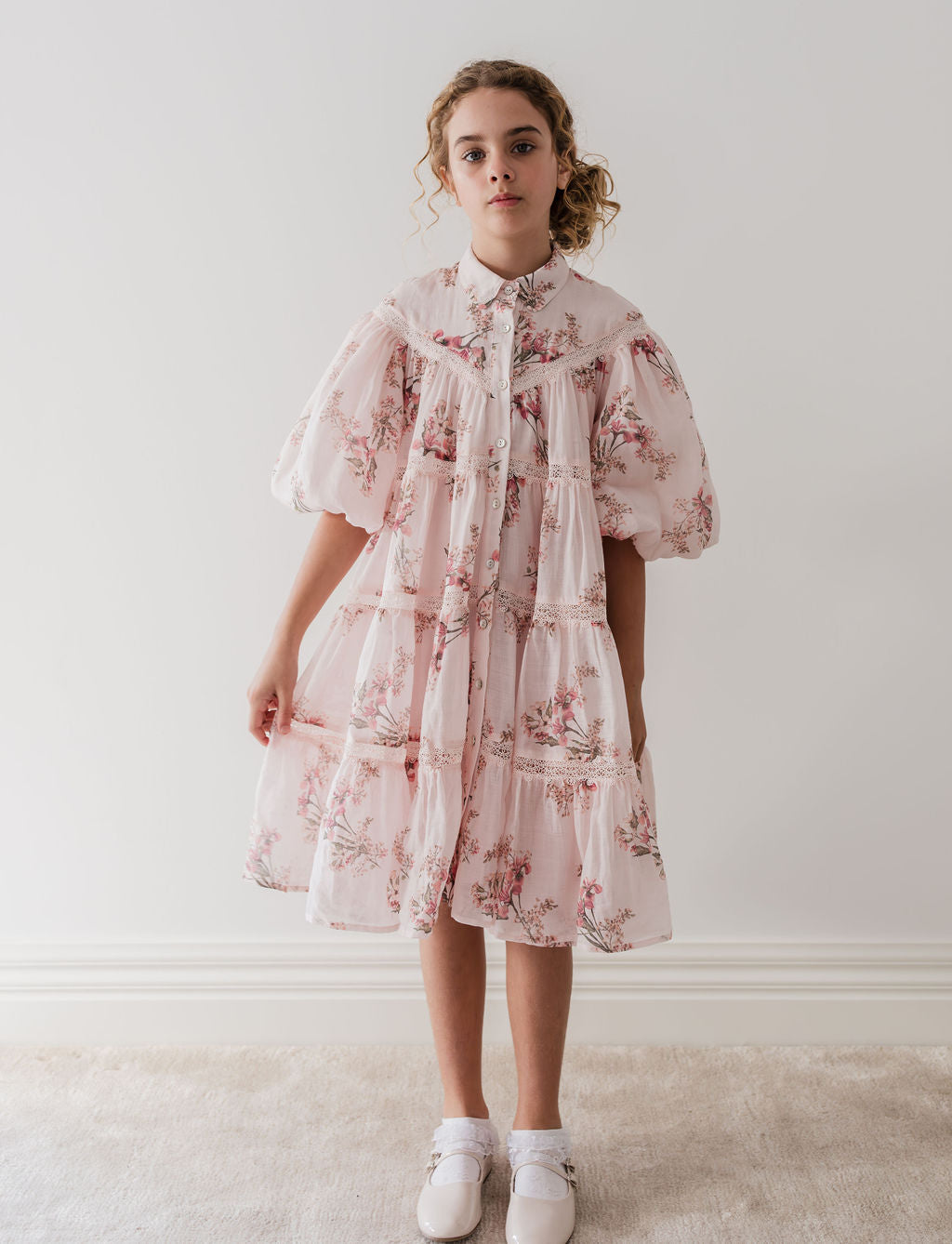 Blush Orchid Shirt Dress