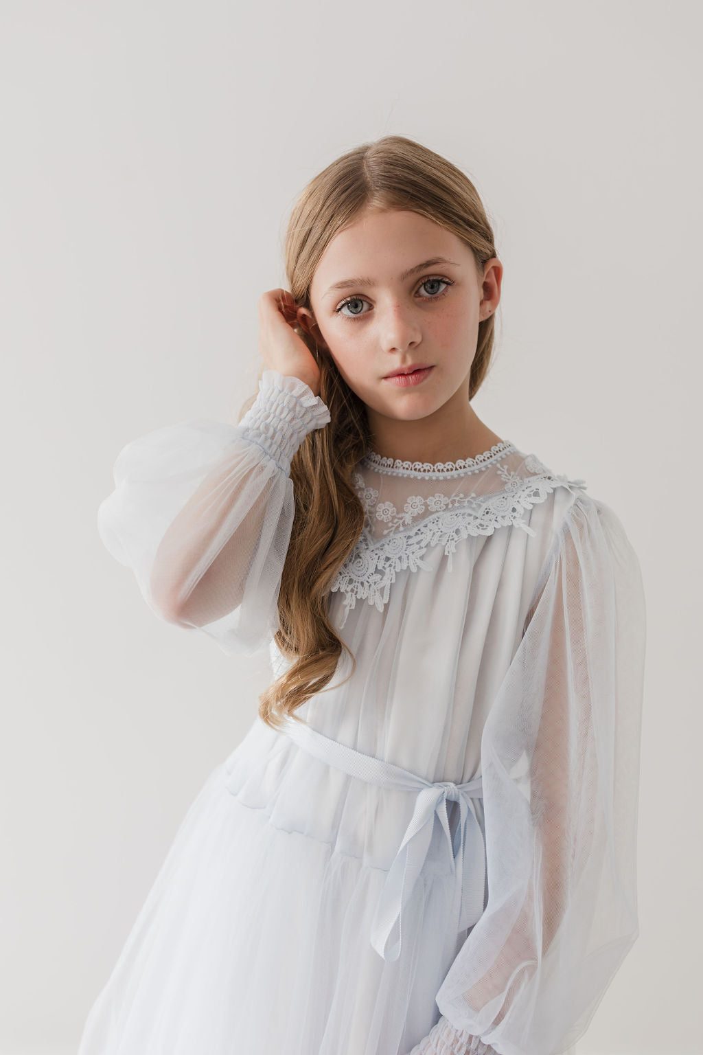 Vintage Yoke Tulle Dress