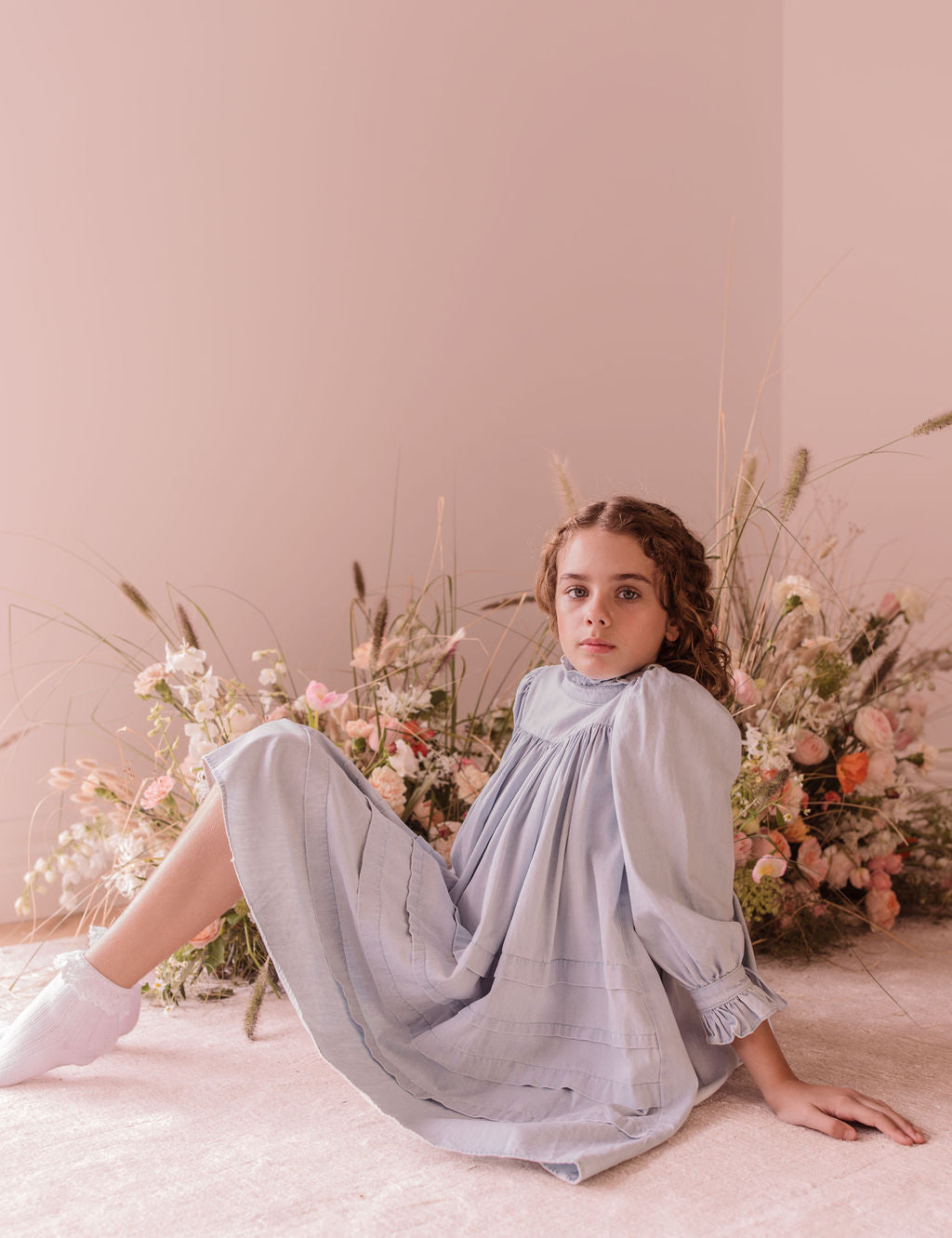 Ruffle Voile Dress