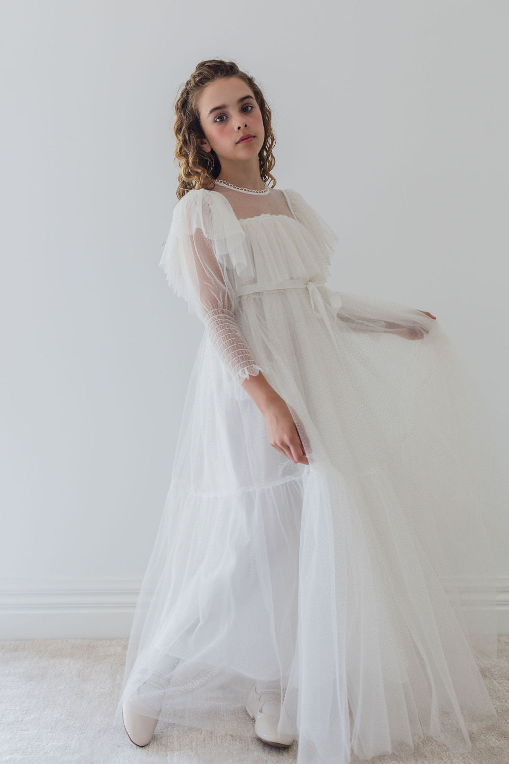 Glitter Tulle Gown