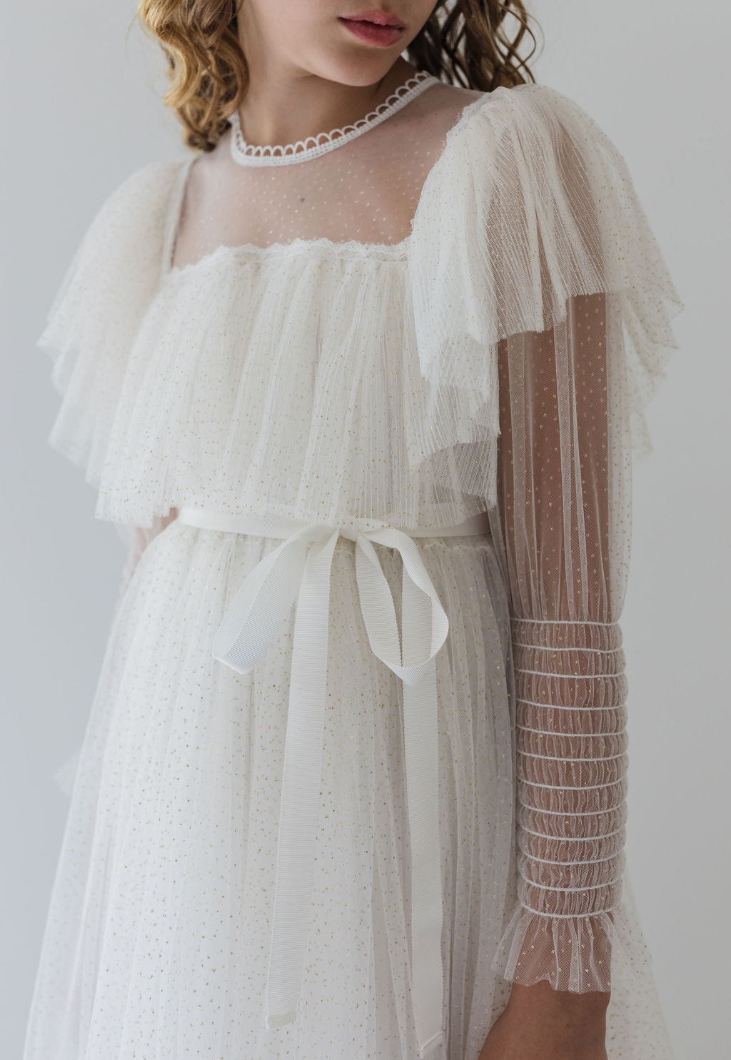 Glitter Tulle Gown