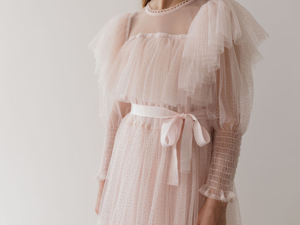 Glitter Tulle Gown