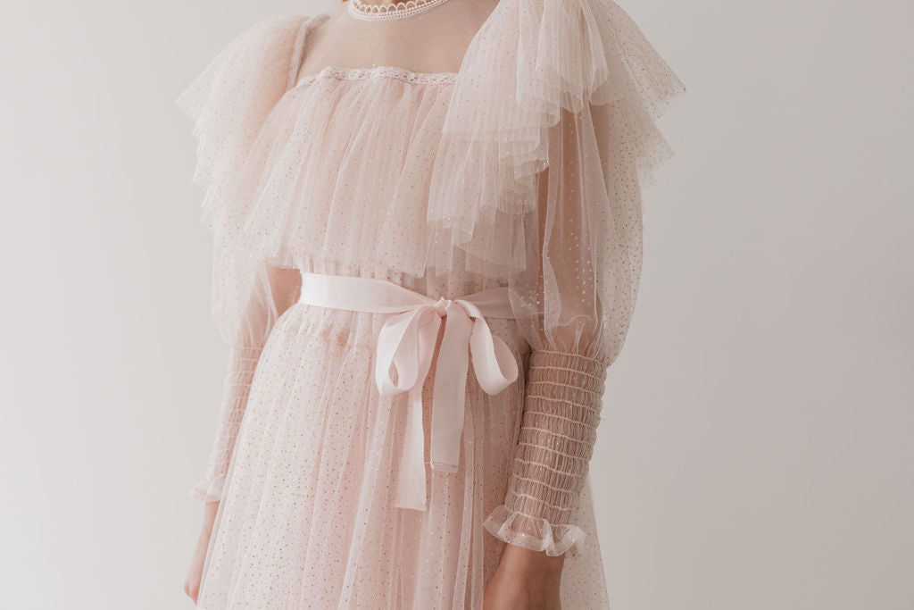 Glitter Tulle Gown