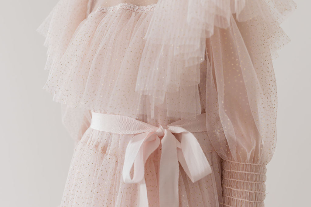 Glitter Tulle Gown