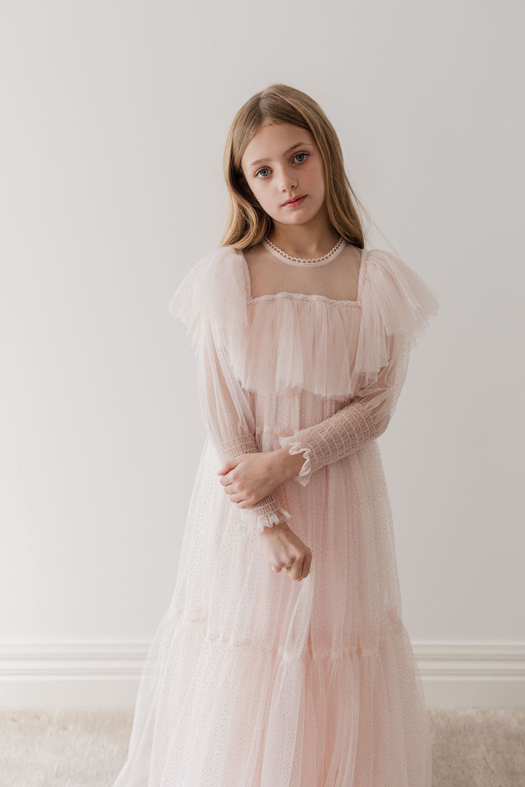 Glitter Tulle Gown
