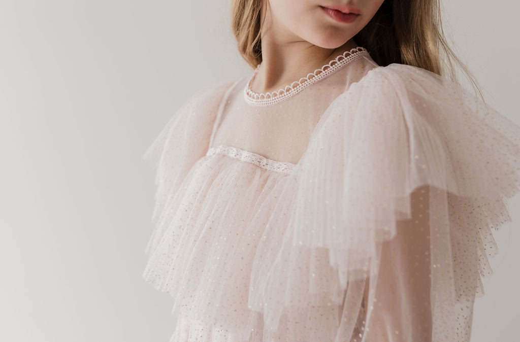 Glitter Tulle Gown