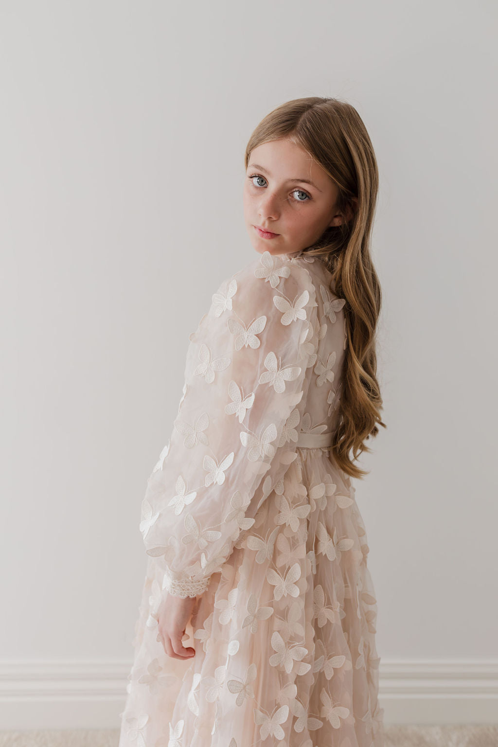 Butterfly Tulle Gown