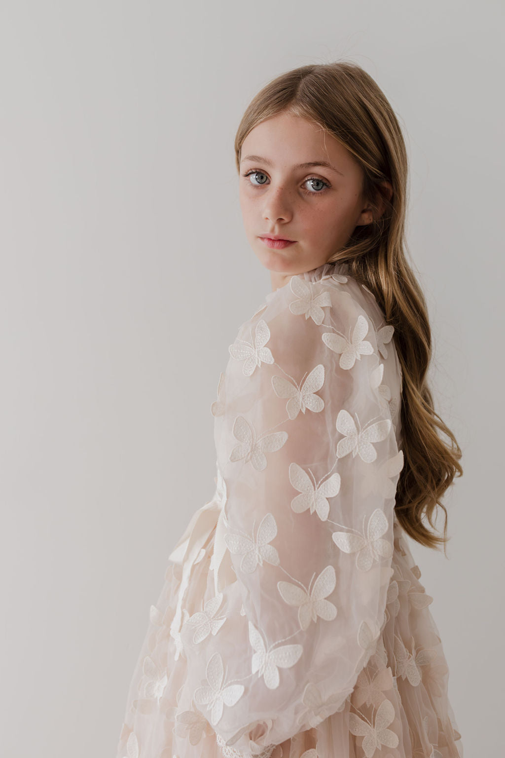 Butterfly Tulle Gown
