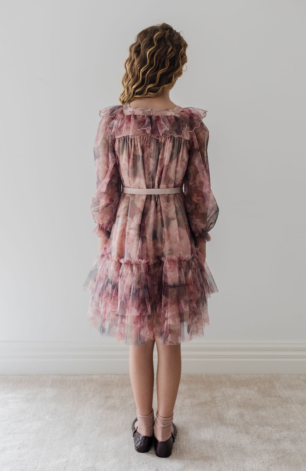 Photo Rose Printed Tulle Dress