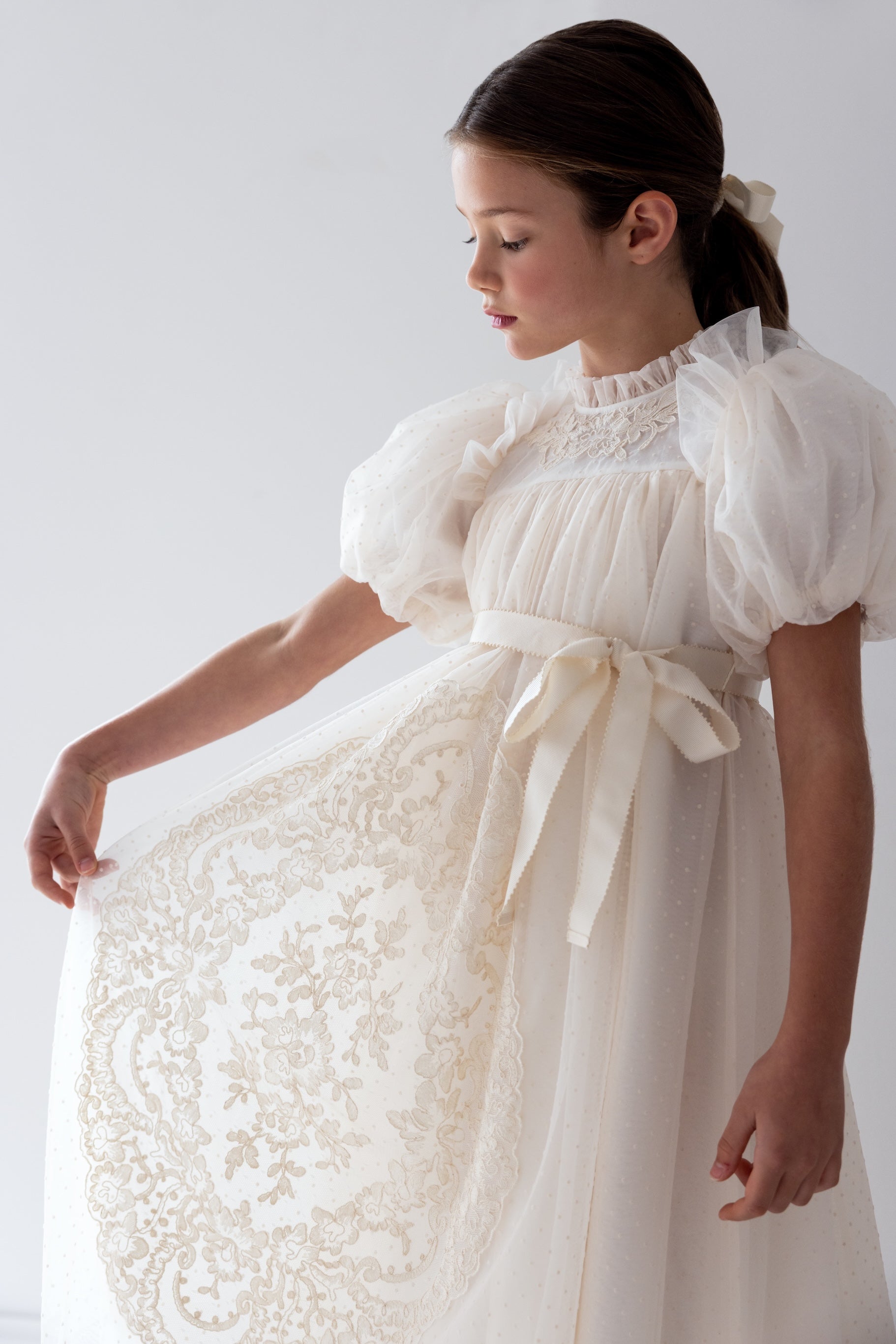Vintage Doily Tulle Dress