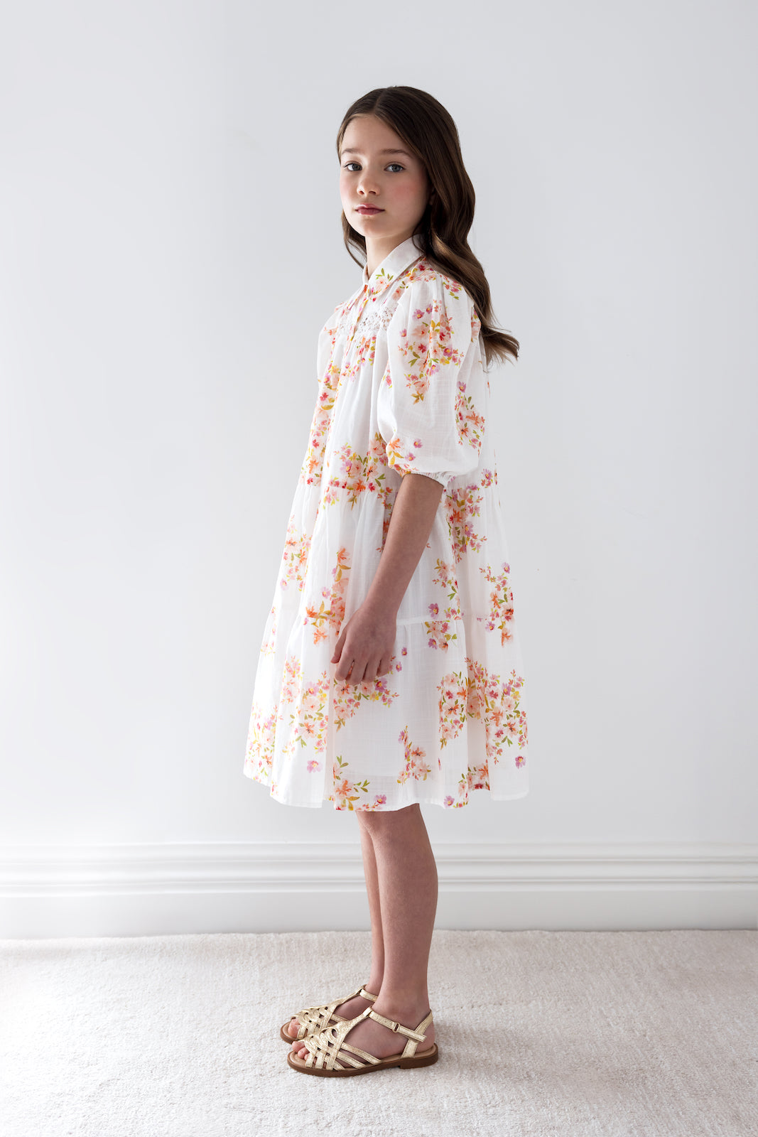 Ditsy Print Shirt Dress